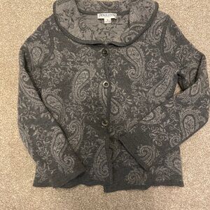 Vintage Pendleton Charcoal Paisley Women's Cardigan